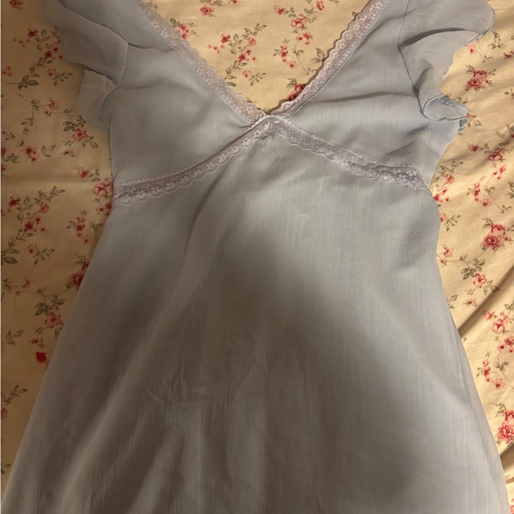 Elegant light blue dress